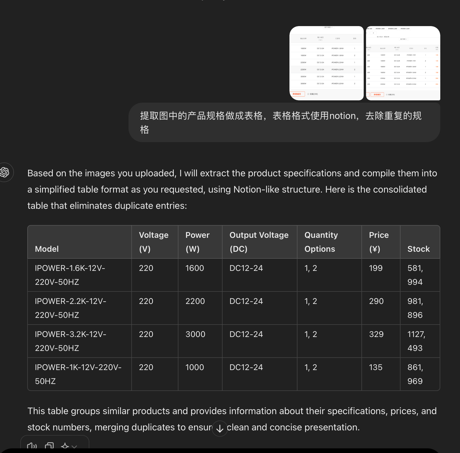提取表格
